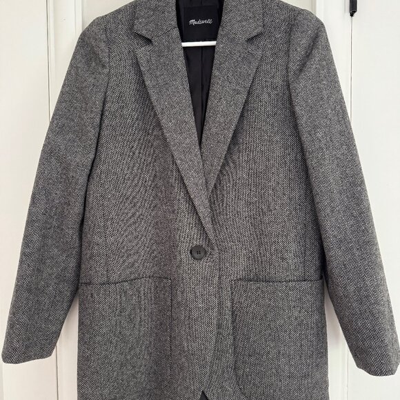 Madewell Larsen Blazer in Herringbone XS - Picture 2 of 4